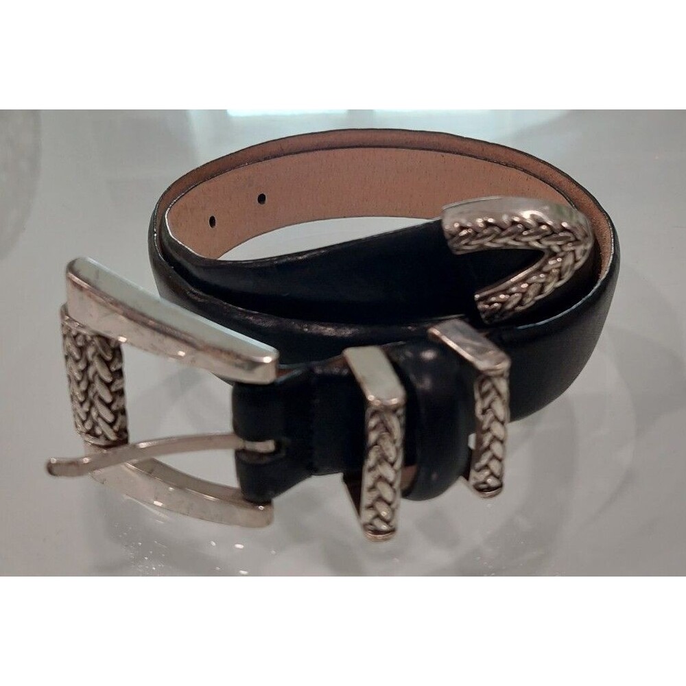 Millenium Black Genuine Leather Belt